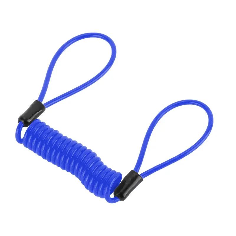 120cm Bike Spring Cable Lock Anti Theft Rope Alarm Motorcycle Brake Disc Lock Moto Bike Scooter Safety Reminder Anti-Theft Cable