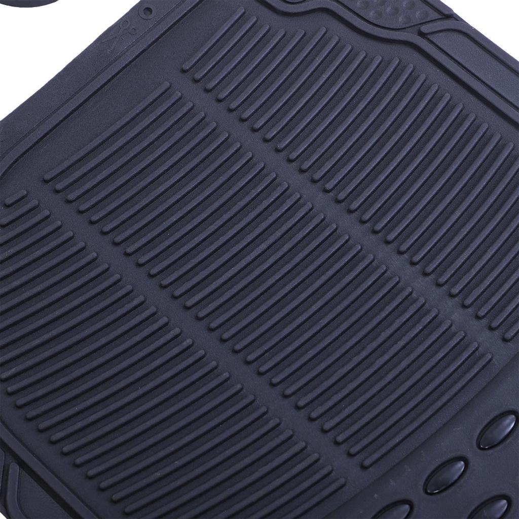 3 Pcs Car Floor Mats PVC Slip Proof All Weather Protection Trim to Fit Universal Car Foot Liner for Automotive