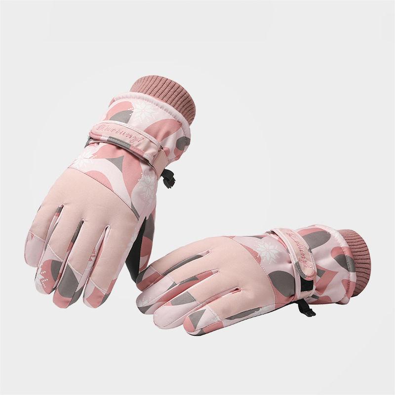 Winter Gloves Women Ski Gloves with Touchscreen Function Thermal Gloves Warm Snow Gloves Waterproof Snowboard Woman Gloves