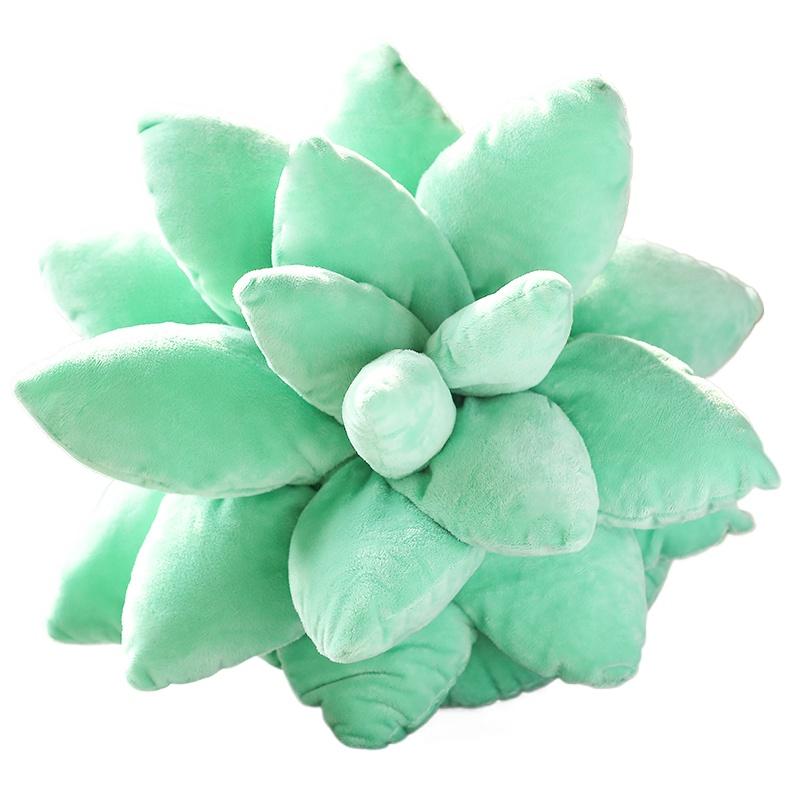 25cm Lifelike Succulent Plants Plush Stuffed Toys Soft Doll Creative Potted Flowers Pillow Chair Cushion for Girls Kids Gift