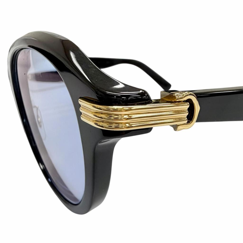 Very Good Cartier Sunglasses Premier De Cartier Boston Black Mens CT0395SA Used