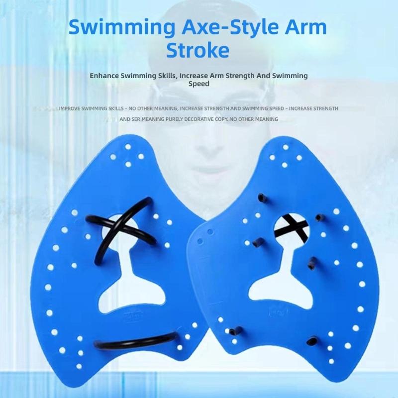 Swimming Training Paddles for Children and Adults with Comfortable Adjustable and Hydrophobic Structure to  Performances