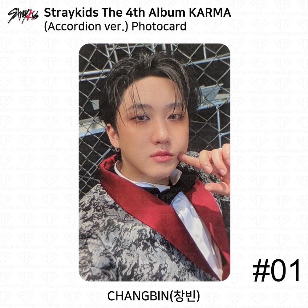 Stray Kids 4. Album Karma wersja Akordeon Oficjalna Fotokarta