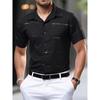 Men S Long Sleeve Turn Down Collar Shirt 3d Digital Print Casual