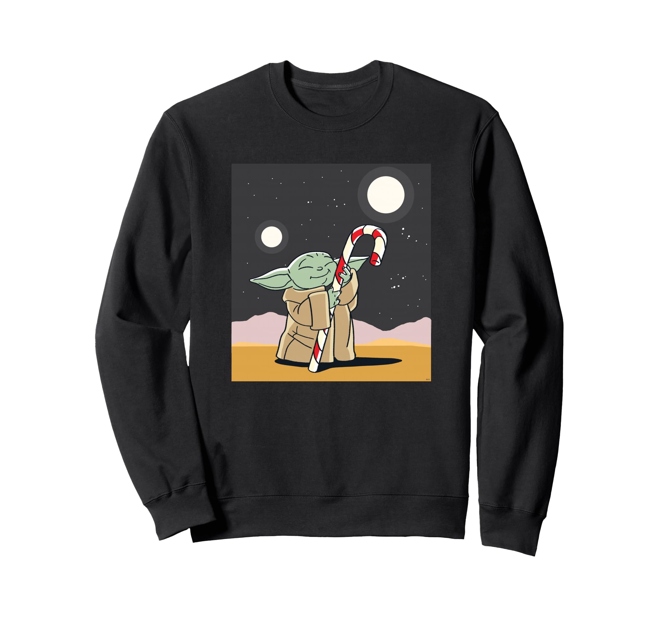 

Star Wars Mandalorian Grogu Christmas Holiday Candy Cane Sweatshirt