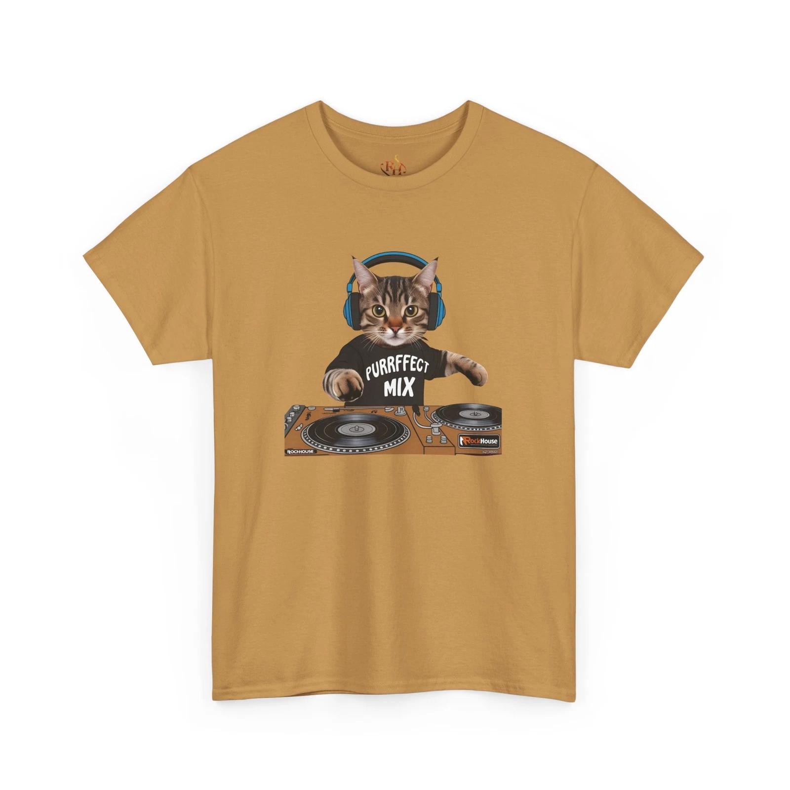 Custom Designer Band T-Shirt, Fun Pet Lover Tee, Music Themed Gift, Quirky Cat 3XL