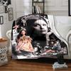 Artistic Collage Inspiration Blanket Soft Throw Blanket For Home Bedroom Bed Sofa Travel Office Solid Christmas Blanket