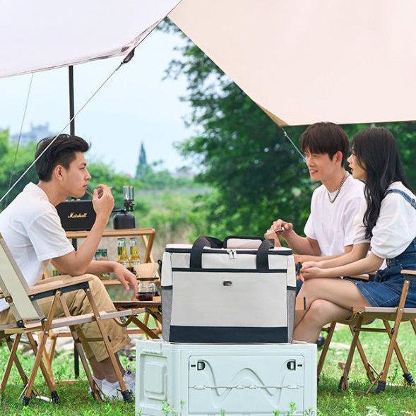 WTEMPO Isoleringslåda Värmeisoleringsväska Bilmonterat kylskåp Utomhusispåse Bärbar Stor kapacitet Hushålls kylisoleringsväska