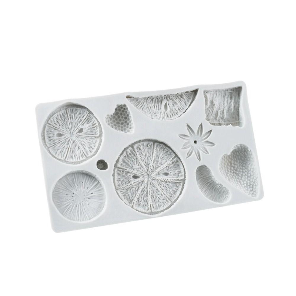 

Silicone Fruit Shaped Strawberry Lemon Candy Mould Sugarcraft Chocolate Mold Cake Decorating Tool