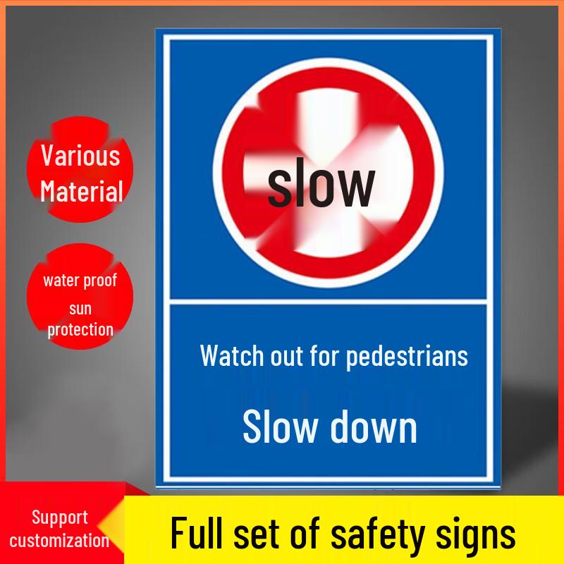 CNMF Reflective Attention Pedestrian Safety Sign