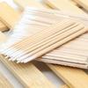 100 Pezzi Pennelli Micro Senza Pelucchi Cotonfiocchi in Legno Bastoncini di Cotone Bastoncini di Legno per Cura Pulizia Cotonfioccolo Cosmetico Strumenti per la Rimozione della Colla per Estensioni Ciglia