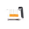 7Pcs/Set Alloy Steel Hexagon Wrench Hexagon Key Allen Wrench Hand Repair Tools 0.7Mm/0.9Mm/1.3Mm/1.5Mm/2Mm/2.5Mm/3Mm