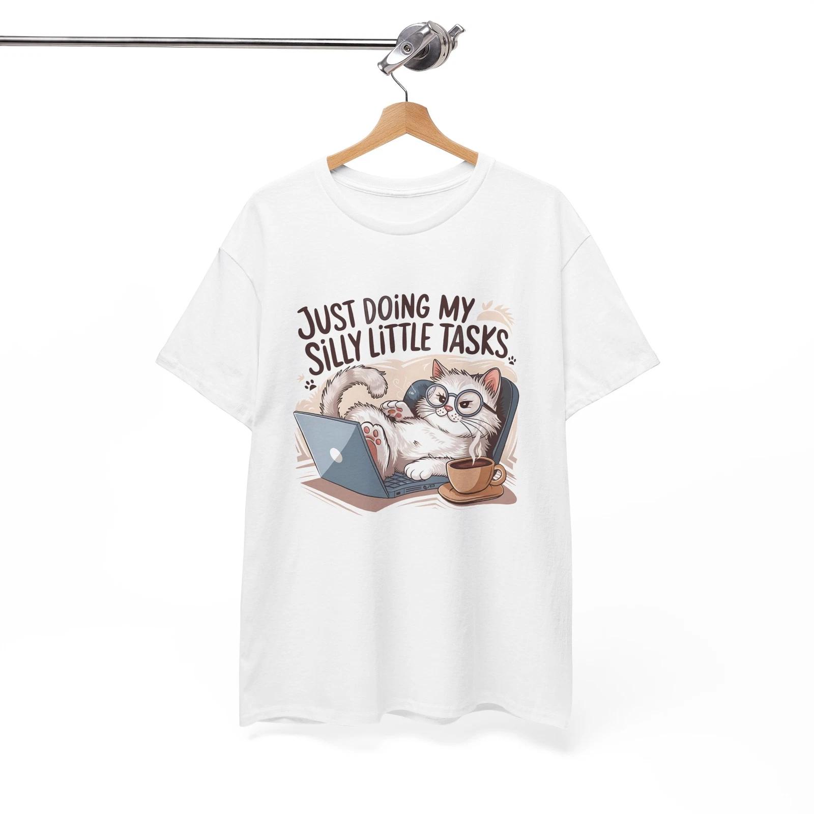 Quirky T-Shirt - Odd & Funny Tee Just Doing my silly little tasks Shirt M