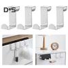 4Pcs Door Back Hooks Rustproof Anti-deform Strong Load-Bearing Coat Towel Organizer Cabinet Hanger Hooks