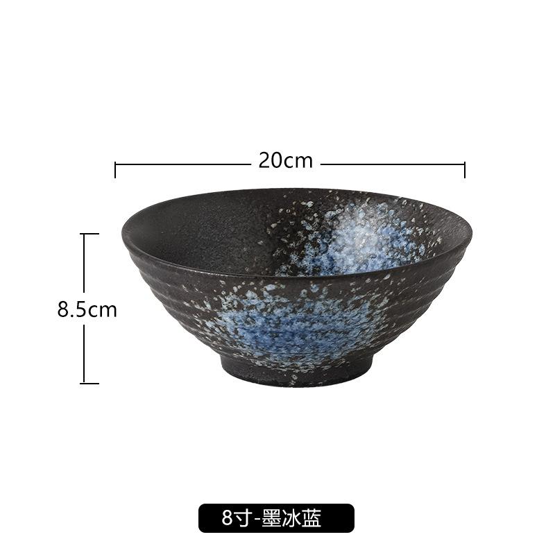 Japanese Noodle Bowl Household Kitchen Restauran Fresh Fruit Salad Rice Lamian Noodles Soup Ramen Bowl Decorative Tableware