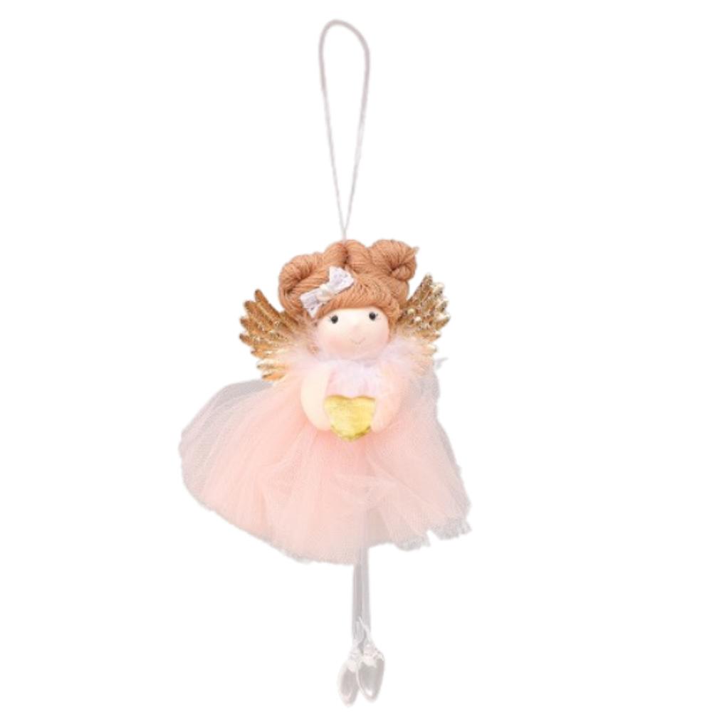 

Мягкие рождественские крылья ангела подвеска симпатичная рождественская елка подвесное украшение для офиса отеля декор розовый