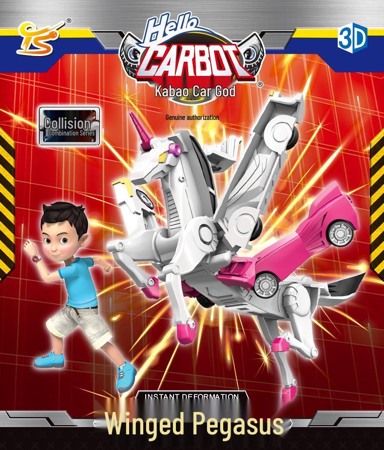 Silverwing Dragon Kaboo: Two-in-One Collision and Pegasus Unicorn Transforming Toy