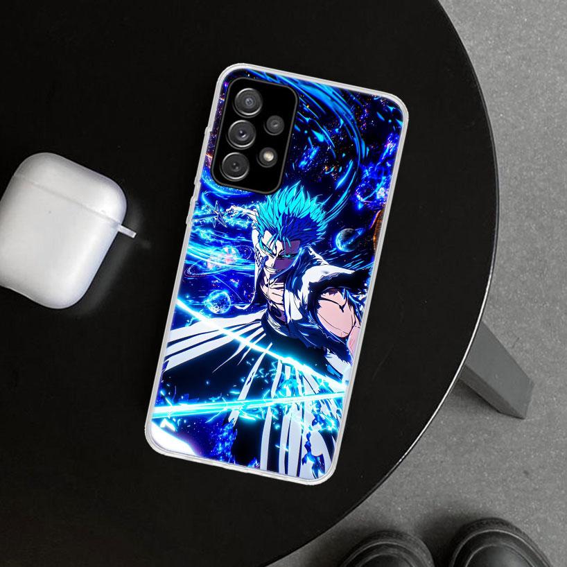 Grimmjow 6 Bleach Phone Case Cover for Samsung Galaxy A12 A22 A32 A52 A72 A02S A51 A50S A31 A20S A10S Note 20 Ultra 10 Plus Gala