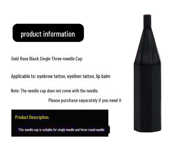 Rose Gold Semi-Polished Tattoo Needle, Single Round Machine Needle