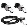 BTtime Whistle Stainless Steel Whistle Metal Whistle with Neck Strap