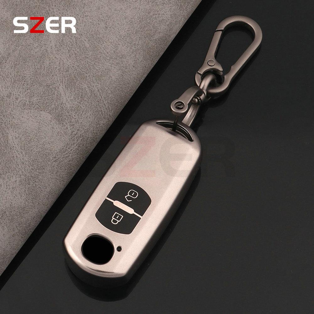 2 3 Button Tpu Car Key Case Bag Shell For Mazda 2 3 5 6 Bl Bm Gj Atenza Axela Demio Cx-3 Cx3 Cx-5 Cx5 Cx7 Cx-9 Cx8 Fob Keychain