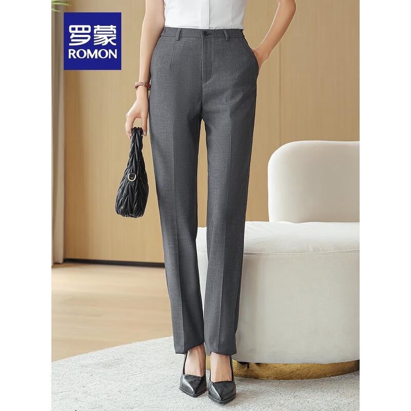 Luomeng Women s Straight-Leg Suit Pants 170/78A