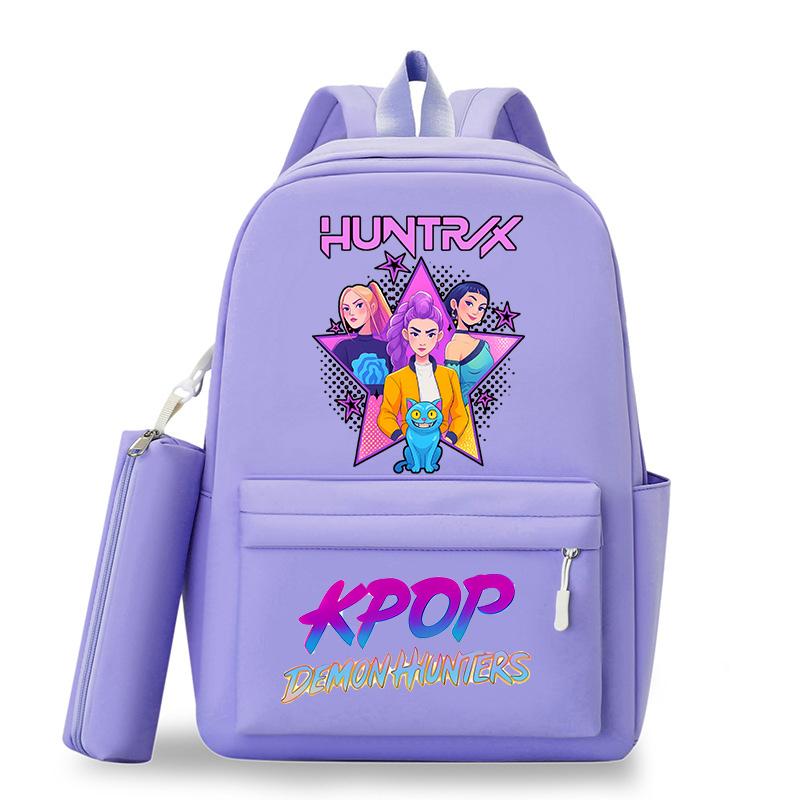 Kpop Demon Hunters Schoolbag Backpack for Student Teenager Rucksack Girl Casual Kawaii School Bag Travel Knapsack Mochila Present