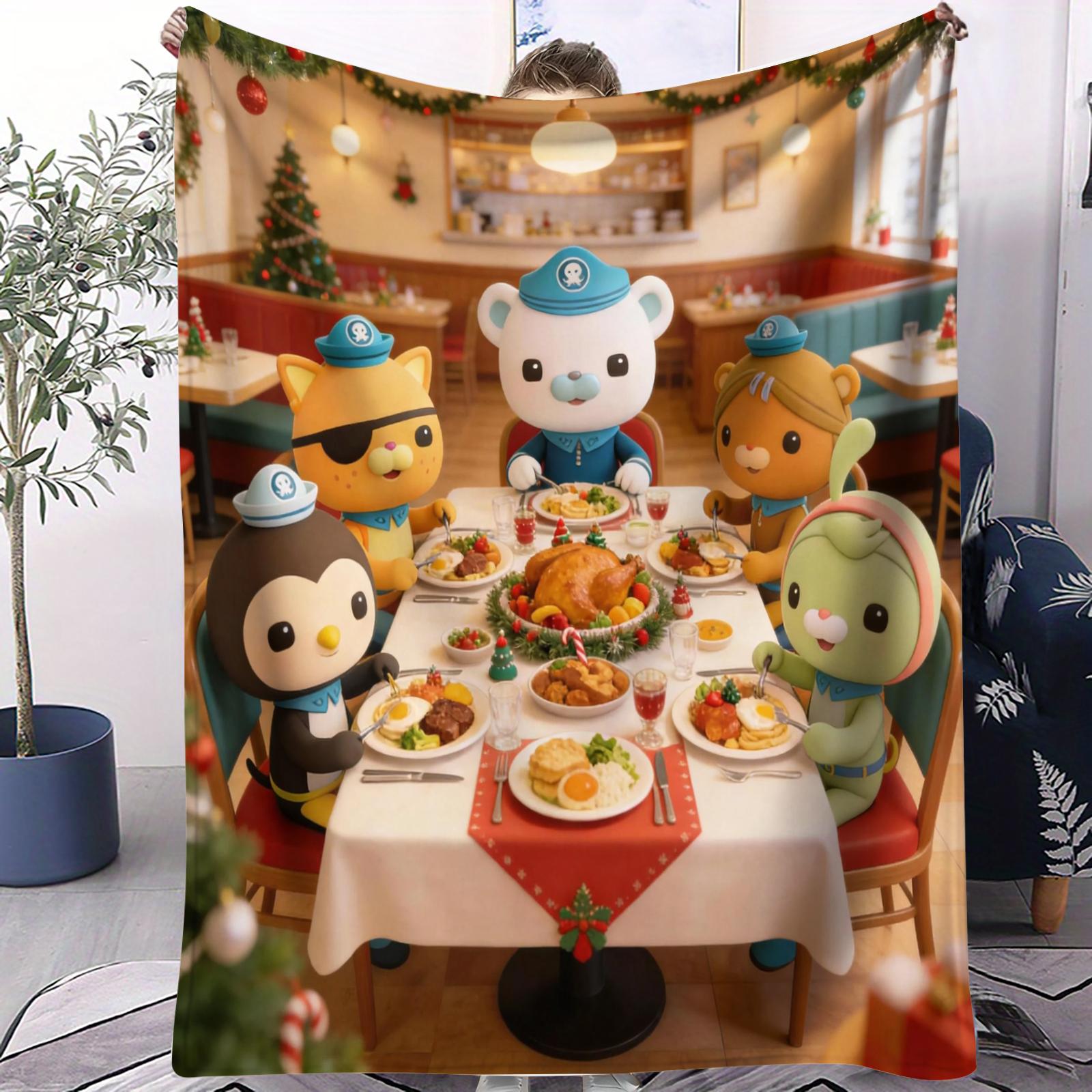 

Octonauts Underwater Adventure Blanket All Season Soft Comfortable For Bed Bedroom Dorm Sofa Lunch Camping Teen Dorm Decor Gift 70x100cm