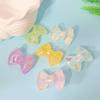 Acrylic Bow Beads Colorful Transparent Bowknot Loose Spacer Charms for Jewelry Making Bracelet Necklace DIY Crafts Accessories