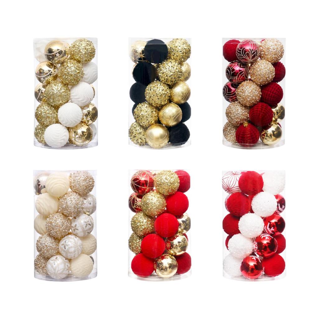 25x Christmas Balls Ornaments Hanging Decorations Walls Decorative Baubles