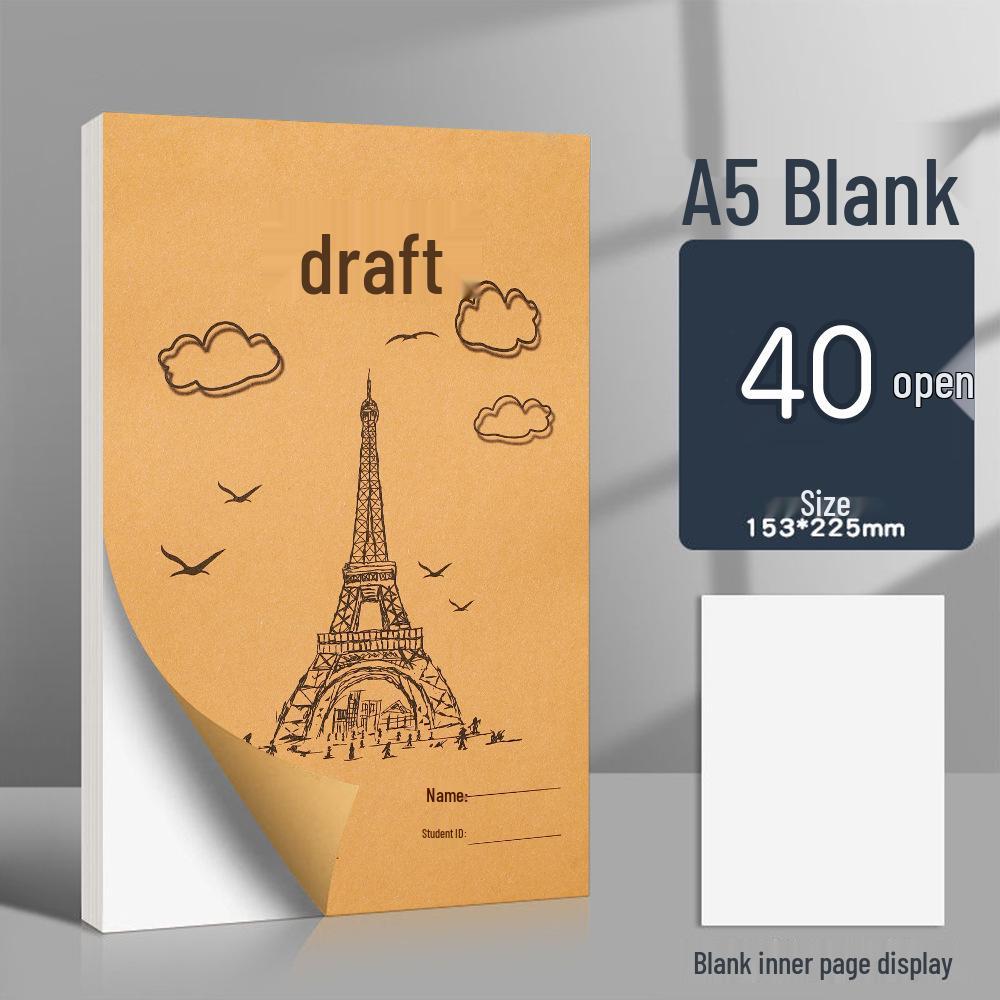 Draft Notebook: Zoned Paper, Math Scratchpad for Students from Elementary to University, Ideal for Postgraduate and School Exams.