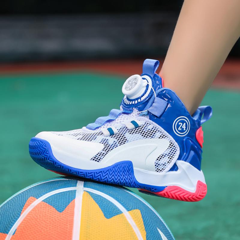 31-42 Kids Lagre Size Convenient and Fashionable Sports and Leisure Shoes High Top Basketball Shoes Sport Shoes