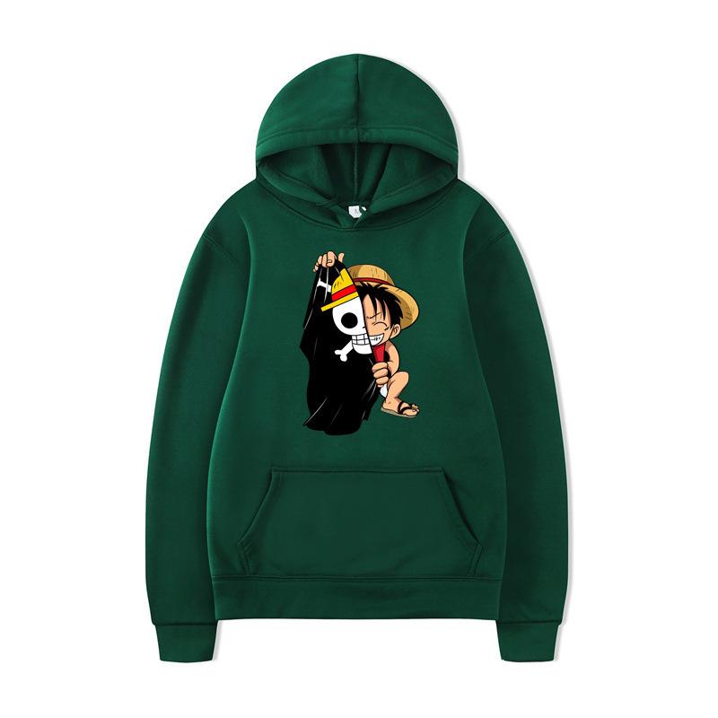 One Piece Luffy Printed Hoodie Men's and Women's Hooded Sweater