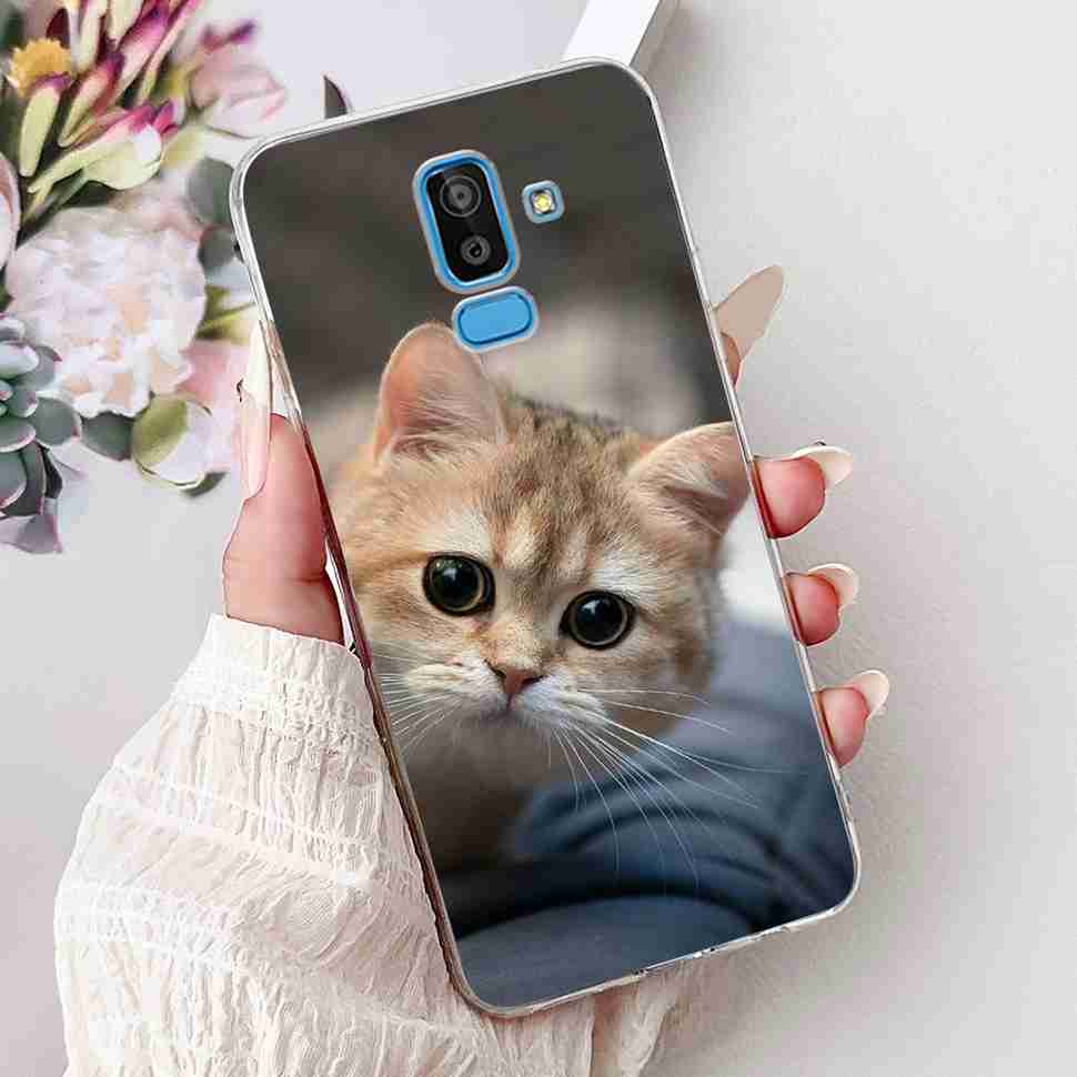 For Samsung Galaxy J8 2018 6.0" Case Summer Fresh Lemon Daisy Soft Silicone TPU Cover For Samsung J8 J8 2018 Protective Shell