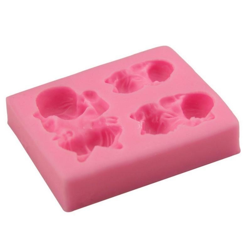 3 Cavity DIY Sleep Baby Fondant Silicone Cake Mold Soap 3D Cupcake Jelly Candy Chocolate Decoration Bakiing Molds