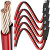 Motorcycle Battery Charger Cable SAE Harness Quick Disconnect 2 Pin Plug for Solar Panel Automotive Car RV Boat Power Extension