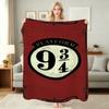 Harry Potter Magical Adventures Flannel Printed Blanket Thick Warm Throw Blanket For Living Room Gaming Room Home Party Decor Holiday Gift