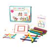 Wooden Counting Rainbow Educational Toy Preschoolers Primary School Students