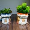 Original Mushroom Shape Cement Succulent Planter  Mini Garden for Office Desk Home Decor Balcony Creative Gift for Plant Lovers