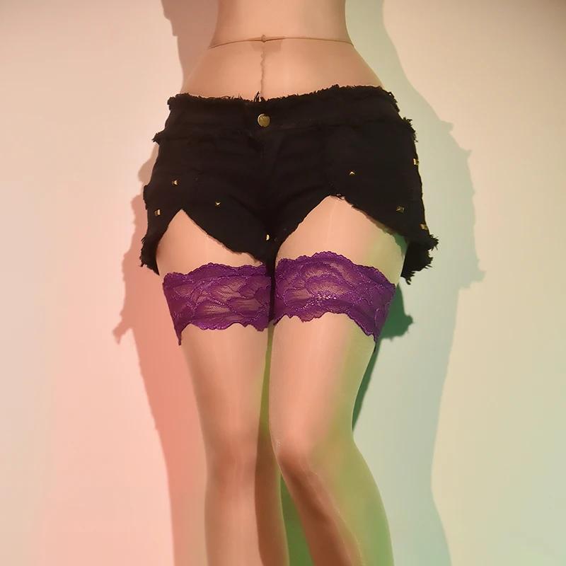 Fashion Pantyhos Stocking One-piece Women's Tights Fake Two Piece Patchwork Oil Shiny Sheer Exotic Woman Lingerie Clubwear