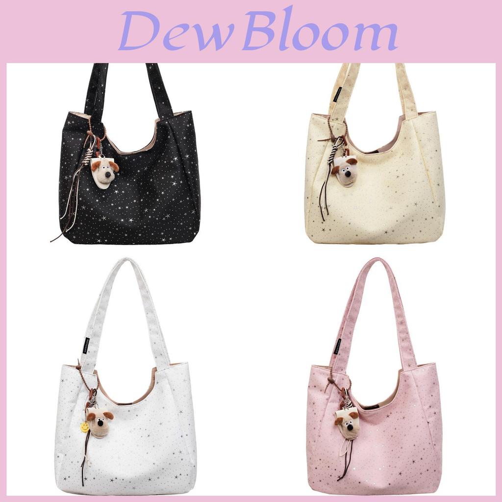 Crossborder Fashion Canvas Handbag For Daily Casual Use With Polka Dot Design