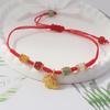 Handmade Braid Lucky Sheep Red String Bracelet Chinese Zodiac Sign New Year Rope Braided Bracelet Gifts For Women Men Kids