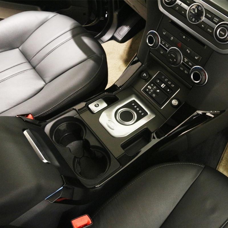 ABS Silver Car Center Console Gear Shift Panel Side Trim Strip Cover For Land Rover Discovery 4 2010-2016 Interior Accessories