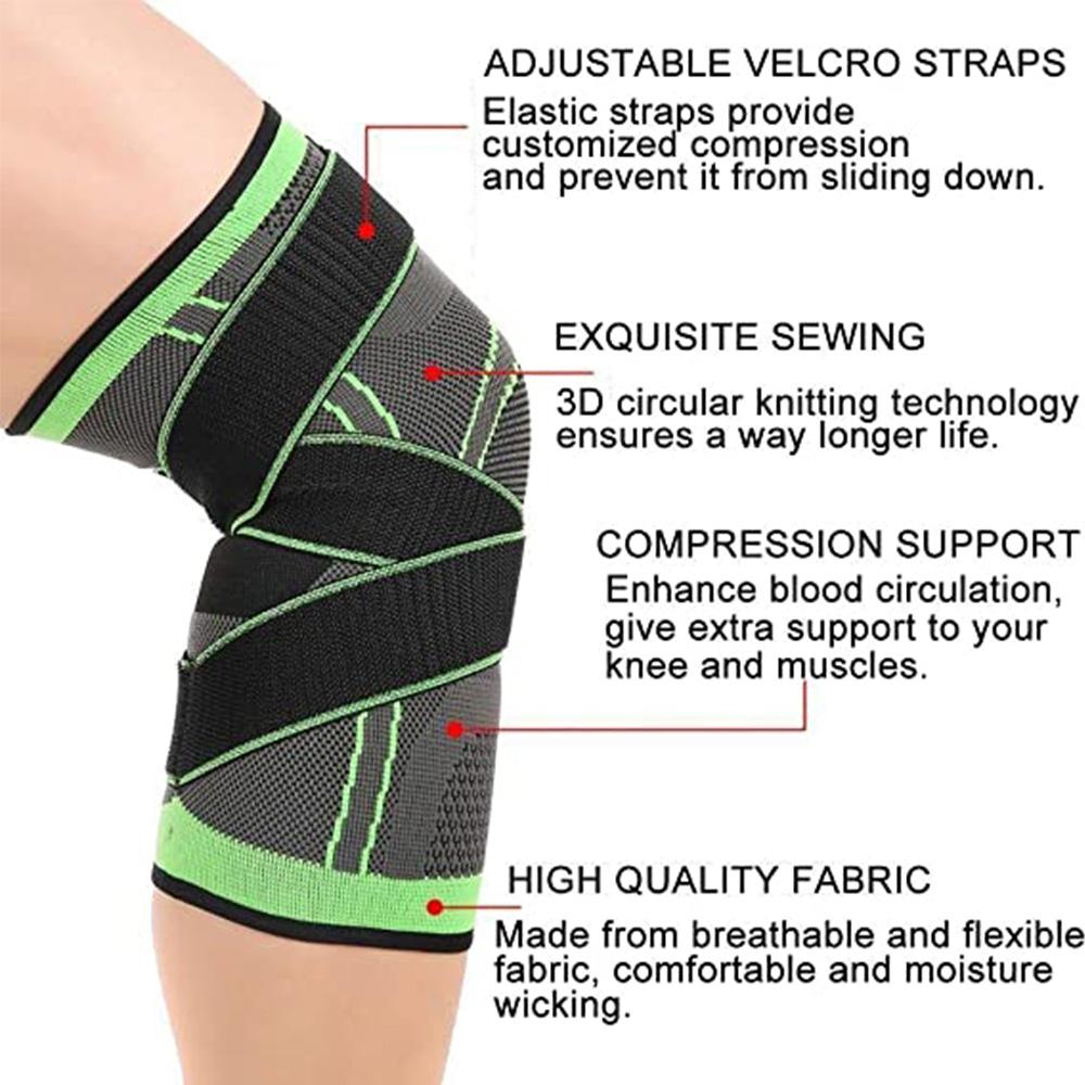 1PC Sports Knee Pads Fitness Kneepad Gym Elastic Knee Brace Support Gear Patella Running Basketball Volleyball Tennis Protector