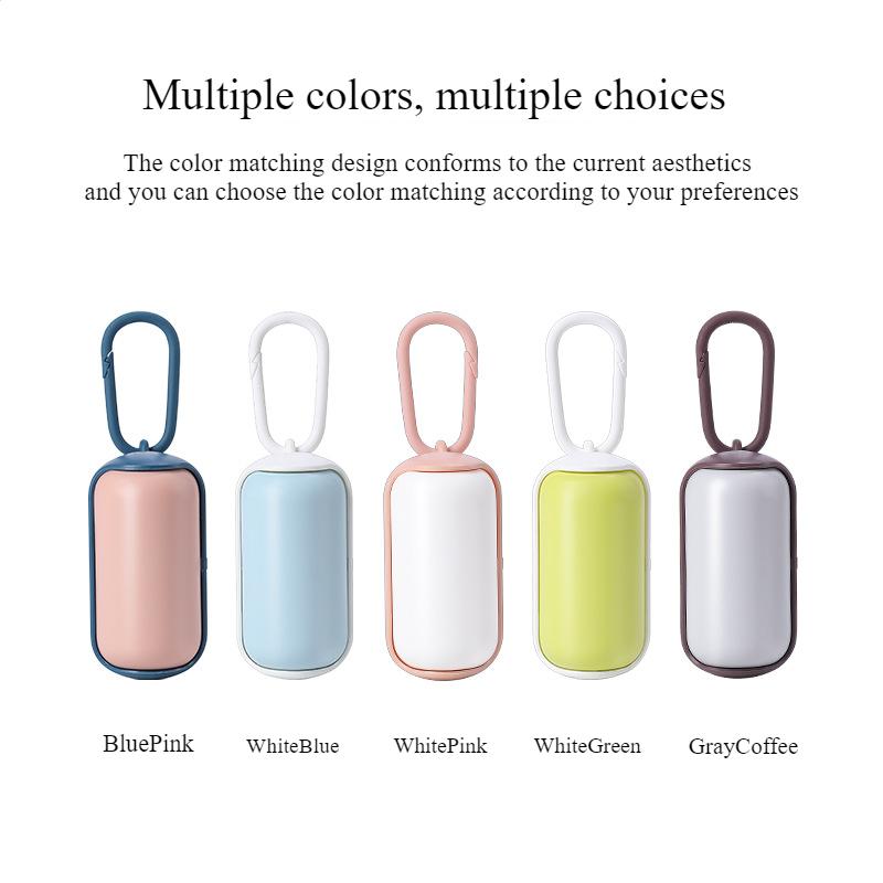Distributeur Portable Ramasse-crottes de Chien, Support Boîte à Déchets Nettoyage Animal de Compagnie, Contenant de Rangement pour Sacs à Déchets de Chien Extérieur, Accessoires de Promenade pour Animaux