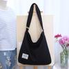 New Korean version simple women's shoulder bag canvas retro casual women's bag messenger bag large capacity canvas bag supply