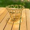 CLS Collapsible Coffee Dripper Filter Paper Holder Camping Stainless Steel Folding Coffee Hand Making Collection Accessories