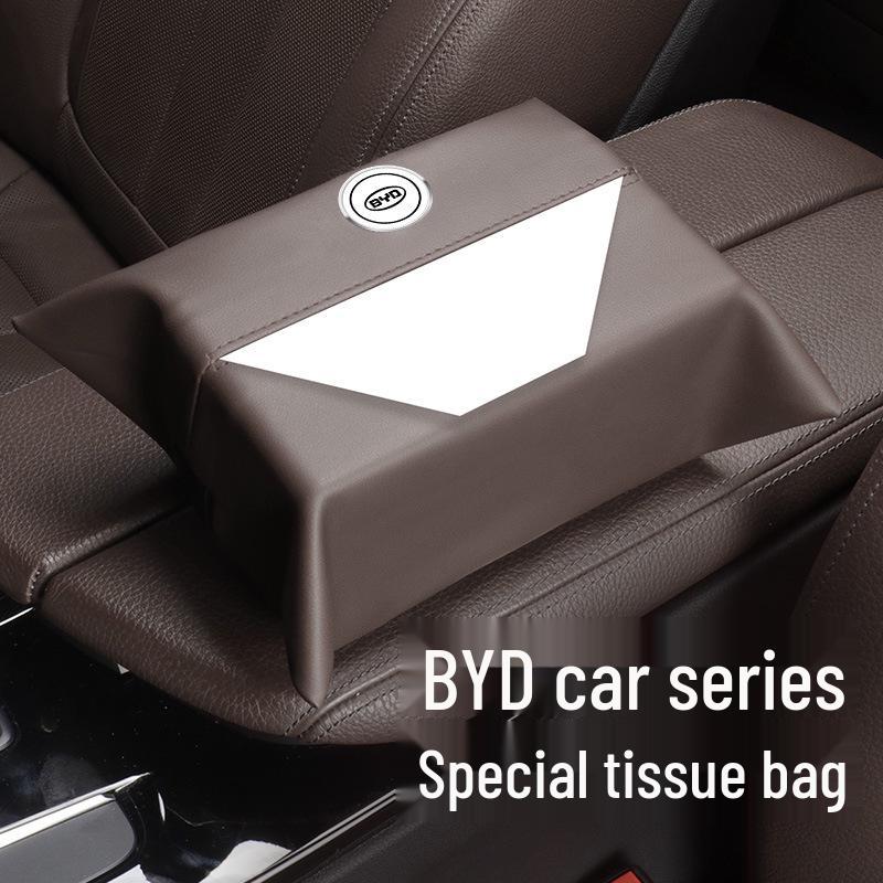 BYD Car Tissue Bag for Han, Tang, Song, Yuan, Qin Models - Plus Dim Pro Max Tie-On Tissue Box
