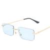 Luxury Designer Sunglasses for Women Rectangle Cutting Shades Frameless Eyeglasses Fashion UV Protection