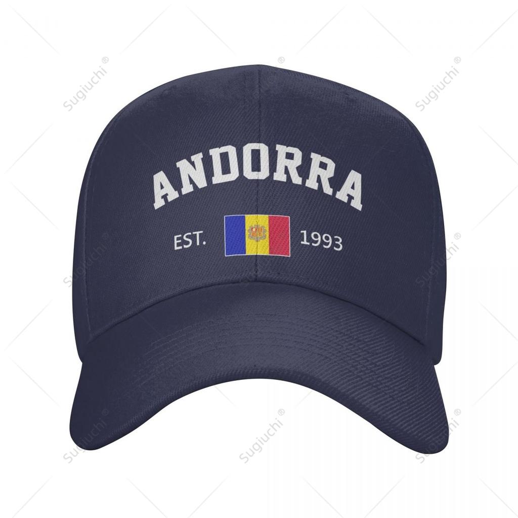 Unisex Baseball Cap Andorra EST Independence Day Wild Sun Shade Peaked Adjustable Outdoor Caps for Unisex Women